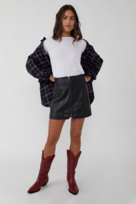 Layla Vegan Leather Mini Skirt | Nuuly