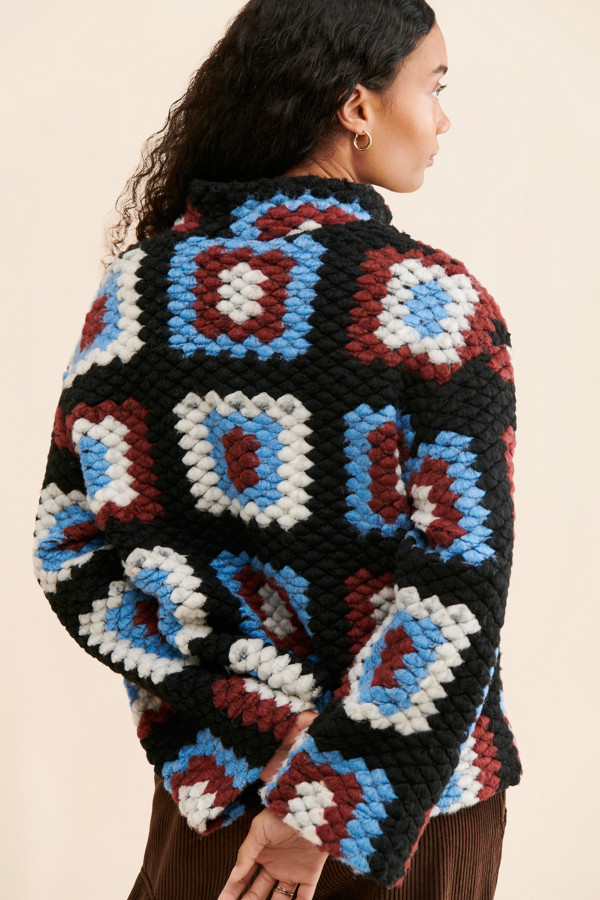 Agnes Crochet Half-Zip Pullover | Nuuly Agnes Crochet Half-Zip Pullover | Nuuly