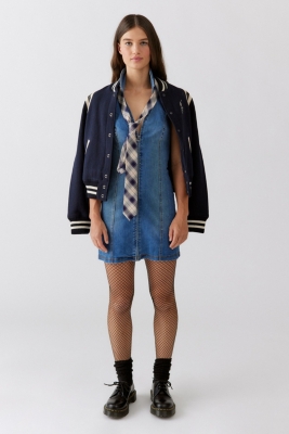 Caro Denim Zip-Front Mini Dress | Nuuly