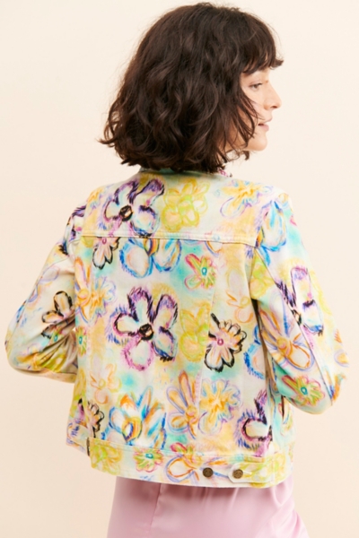 Darlene Printed Denim Jacket | Nuuly