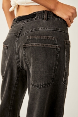Moxie Pull-On Barrel Paint Jeans