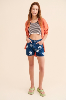 Yin-Yang Denim Shorts | Nuuly