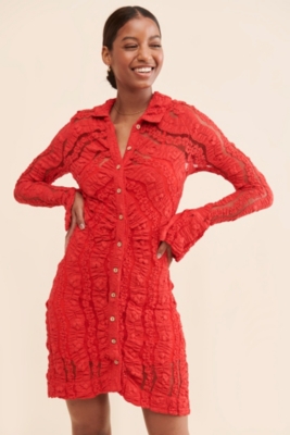 Shayla Lace Mini Dress | Nuuly