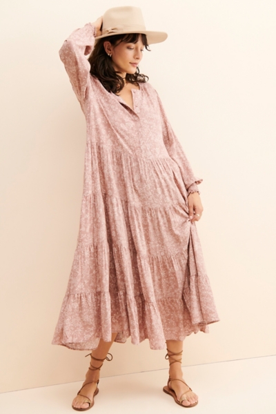 Floral Midi Tiered Dress | Nuuly