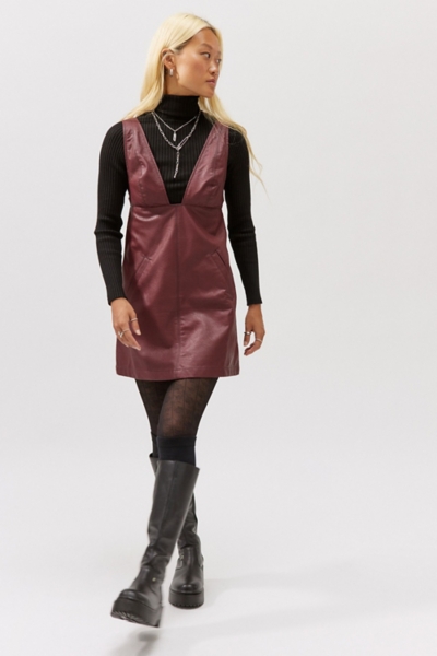 Limelight Faux Leather Mini Dress | Nuuly