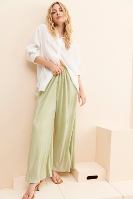 Micro pleated pants shop