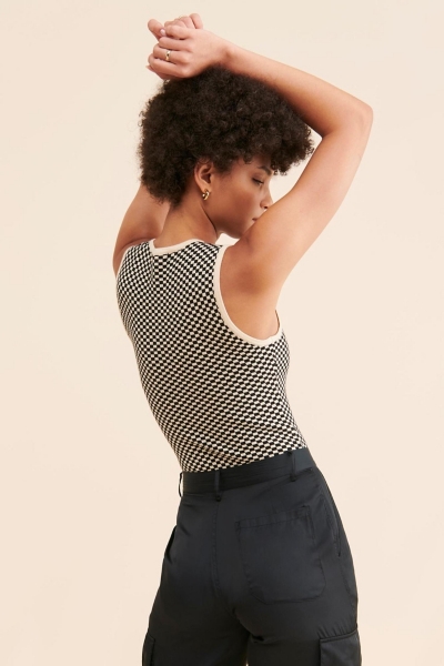Sonny Checkered Bodysuit | Nuuly