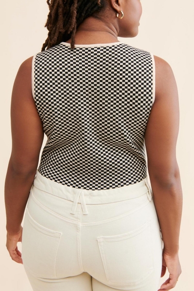 Sonny Checkered Bodysuit | Nuuly