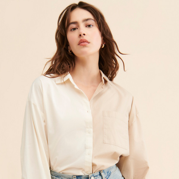 Sloane Colorblock Buttondown | Nuuly Rent