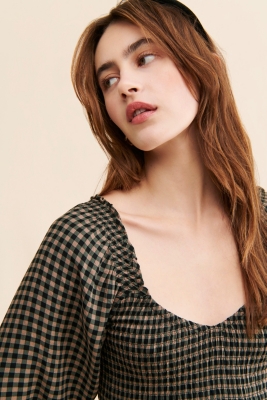anika mini dress in gingham XS 未使用 GUIZIO_ECOM_MARCH211232.jpg?v=