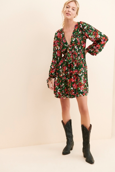 knee length dresses for ladies Ramy Brook Dani High Neck Mini Dress