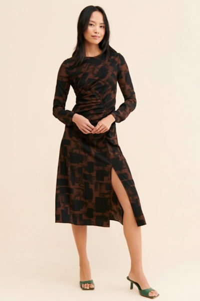 Printed Back Cut Out Midi Dress | Nuuly