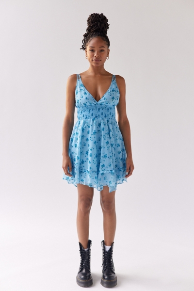 Sweet Escape Mesh Asymmetrical Mini Dress | Nuuly