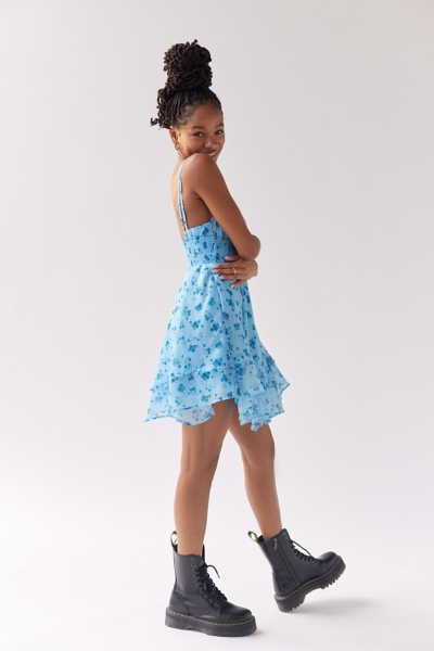mesh asymmetrical dress Cheetah Print Ruched Mesh Asymmetrical Midi Dress main image 0