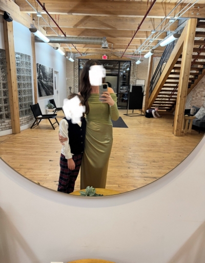 Off-Shoulder Long-Sleeve Mesh Midi Dress | Nuuly