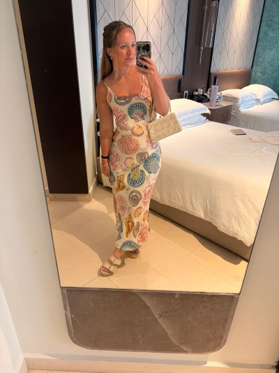 floral formal midi dress self-portrait - Yellow Floral Cotton Midi Dress