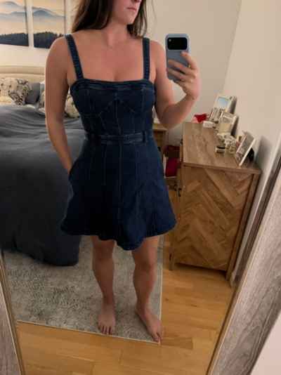 Margot Denim Mini Dress | Nuuly