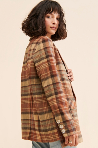 Blazer Femme Koret à Carreaux - Taille 10, Rayon, Neuf Avec étiquette (NWT)