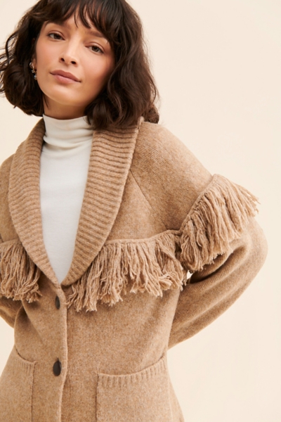 Janey Fringe Cardigan | Nuuly