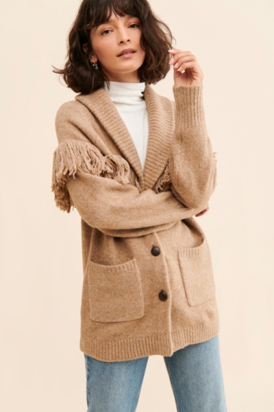 Janey Fringe Cardigan | Nuuly