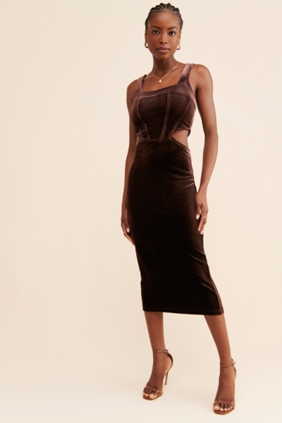 Velvet Cutout Dress | Nuuly