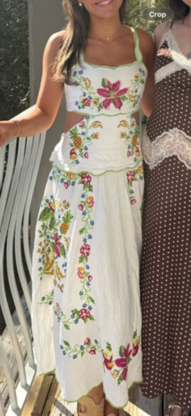 knee length dresses for ladies Farm Rio Women's Tropical Romance Maxi Dress main image 0