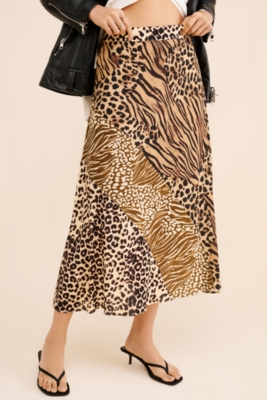 Georgia Printed Midi Skirt