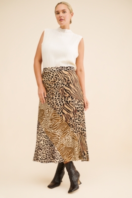 Georgia Printed Midi Skirt