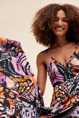 Butterfly wrap dress shop