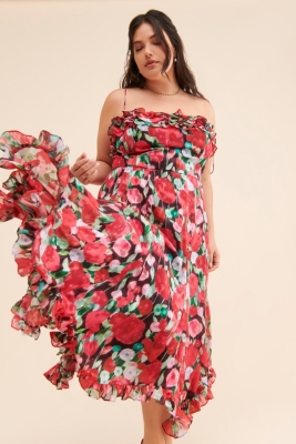 Ruffle Swing Dress