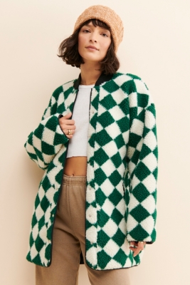 Harlequin Oversized Fleece Jacket Nuuly