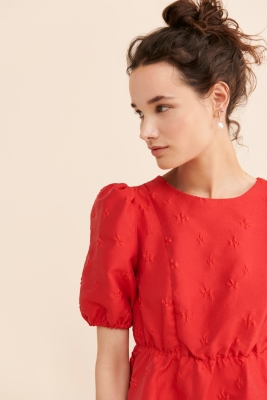Poppy Jacquard Mini Dress | Nuuly