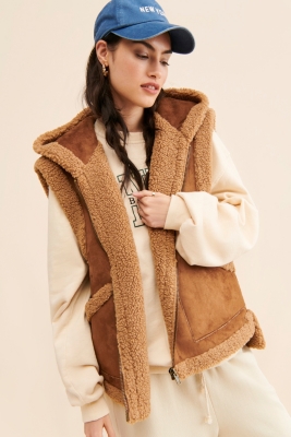 Juno Oversized Hooded Vest Nuuly