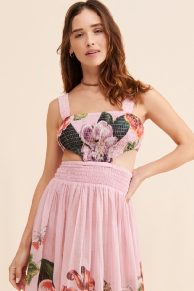 Floral Cut-Out Maxi Dress | Nuuly