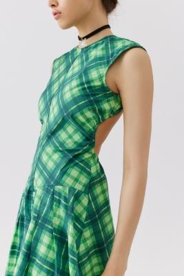 Avril Plaid Midi Dress Nuuly