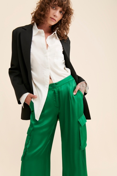 Satin Cargo Pants | Nuuly