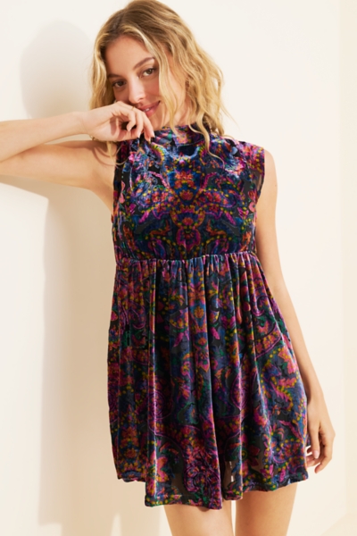 low backless mini dress Slony Low Back Mini Dress in Black Lycra