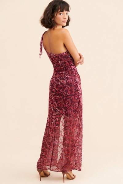 viola devore one-shoulder dress Victoria Midi Dress