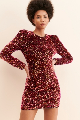 Sheer Slim Mini Dress