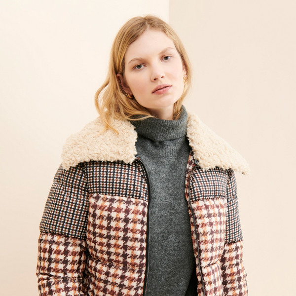 Houndstooth Puffer Jacket | Nuuly Rent
