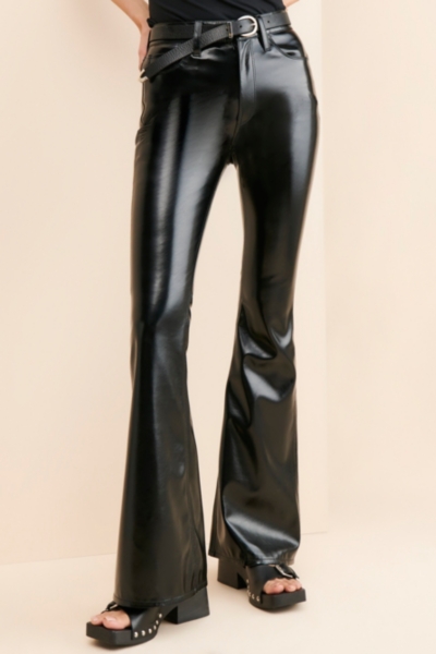 Holly Flare Vegan Leather Pants | Nuuly