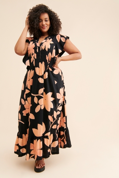 Floral Flounce Maxi Dress | Nuuly