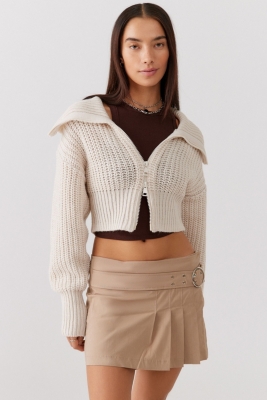 Sunny Collared ZipUp Cardigan Nuuly