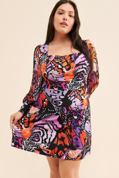 khloe ruffle sleeve mini dress Chloe Holiday Mini Dress – Savannah Taylor