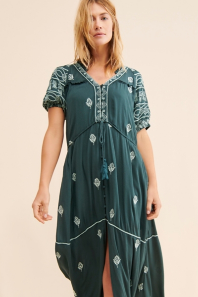 Riley Embroidered Maxi Dress | Nuuly