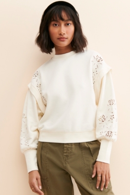 Eyelet Knit Sweater Nuuly