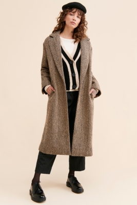 Rhodes Oversized Herringbone Coat | Nuuly