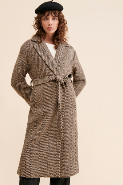 Rhodes Oversized Herringbone Coat | Nuuly