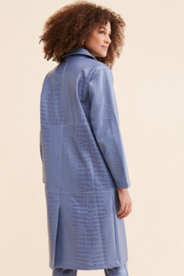 Irah Vegan Leather Croc Coat | Nuuly