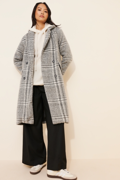 Mia Plaid Coat | Nuuly